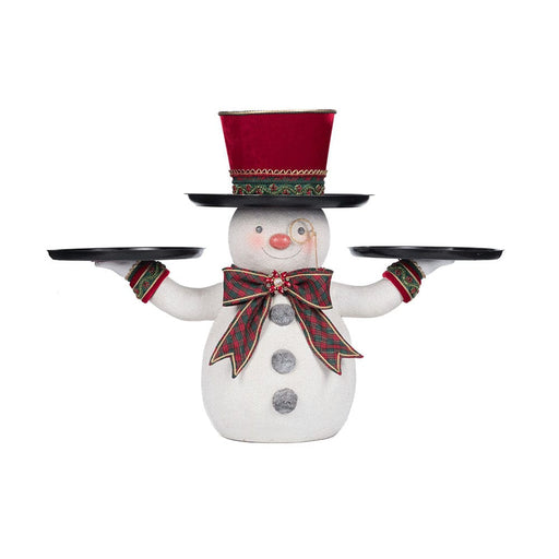 Quirks! Katherine's Collection, Christmas Holiday Magic Snowman Serving Piece by Katherine's Collection