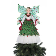 Quirks! Katherine's Collection, Christmas Holly Berry Fairy Tree Topper by Katherine's Collection