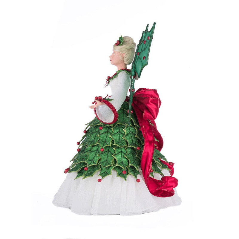 Quirks! Katherine's Collection, Christmas Holly Berry Fairy Tree Topper by Katherine's Collection