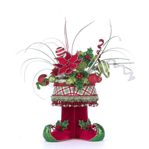 Quirks! Katherine's Collection, Christmas Holly Woods Elf Boots Tabletop Container by Katherine's Collection