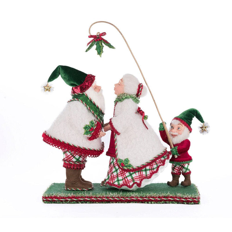 Quirks! Katherine's Collection, Christmas Holly Woods Mr. And Mrs. Claus Under The Mistletoe by Katherine's Collection