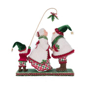 Quirks! Katherine's Collection, Christmas Holly Woods Mr. And Mrs. Claus Under The Mistletoe by Katherine's Collection