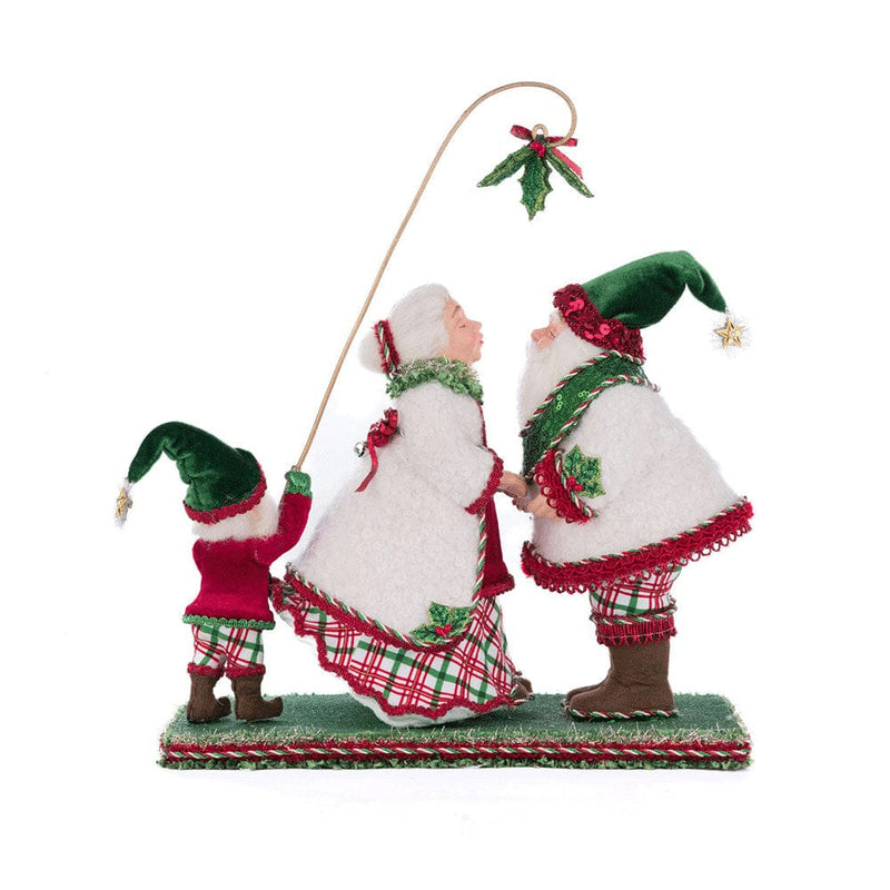 Quirks! Katherine's Collection, Christmas Holly Woods Mr. And Mrs. Claus Under The Mistletoe by Katherine's Collection