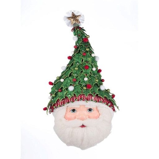Quirks! Katherine's Collection, Christmas Holly Woods Santa Wall Mask by Katherine's Collection