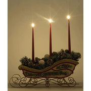 Quirks! Katherine's Collection, Christmas North Country Christmas Sleigh Candle Holder by Katherine's Collection