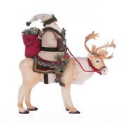 Quirks! Katherine's Collection, Christmas Santa Riding Caribou by Katherine's Collection