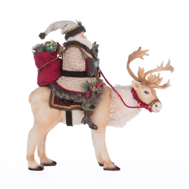 Quirks! Katherine's Collection, Christmas Santa Riding Caribou by Katherine's Collection