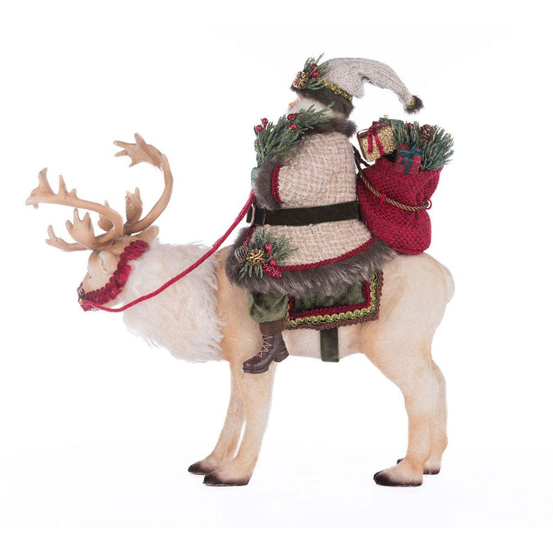 Quirks! Katherine's Collection, Christmas Santa Riding Caribou by Katherine's Collection