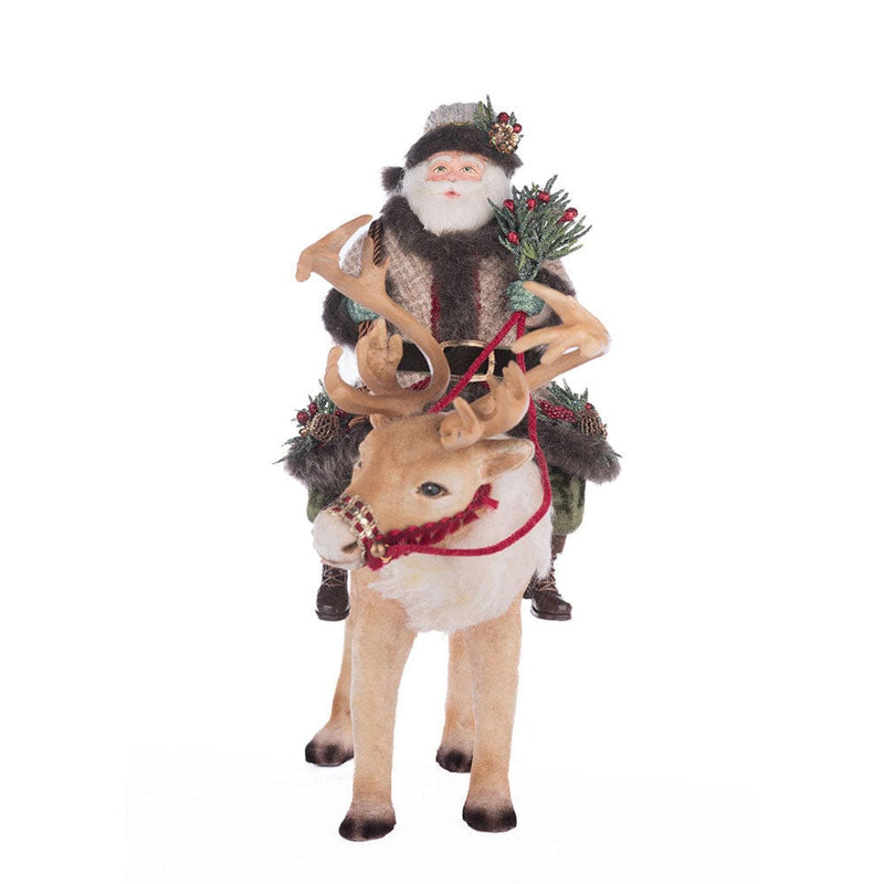 Quirks! Katherine's Collection, Christmas Santa Riding Caribou by Katherine's Collection