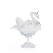 Quirks! Katherine's Collection, Christmas Shimmering Swan Bowl by Katherine's Collection