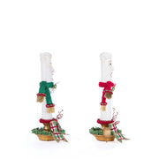 Quirks! Katherine's Collection, Christmas Village Of Holly Woods Caroling Candles Assortment of 2 by Katherine's Collection