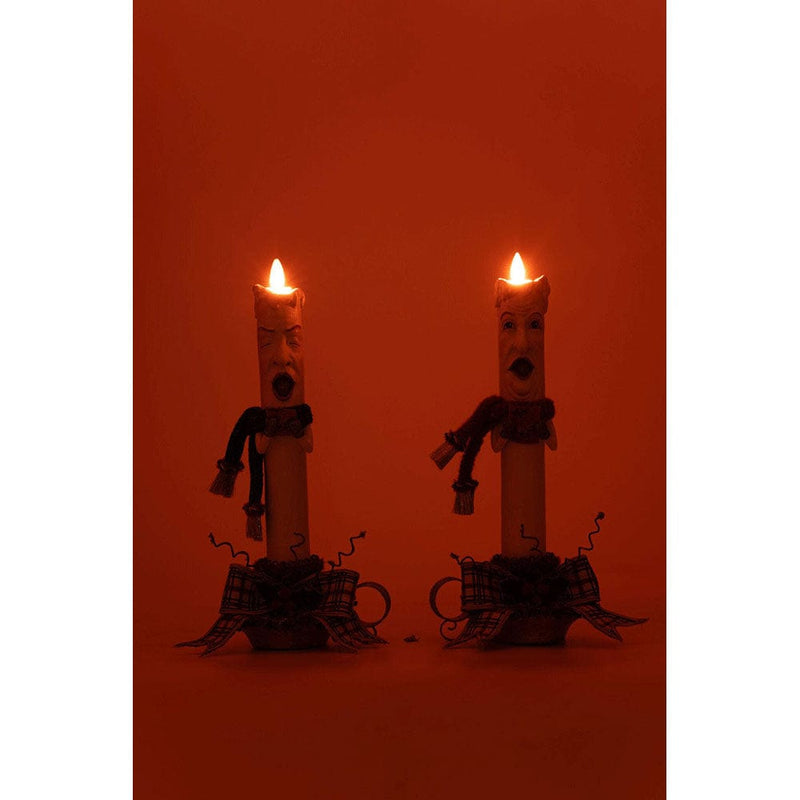 Quirks! Katherine's Collection, Christmas Village Of Holly Woods Caroling Candles Assortment of 2 by Katherine's Collection