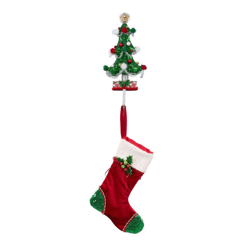 Quirks! Katherine's Collection, Christmas Whimsical Tree Stocking Holder by Katherine's Collection