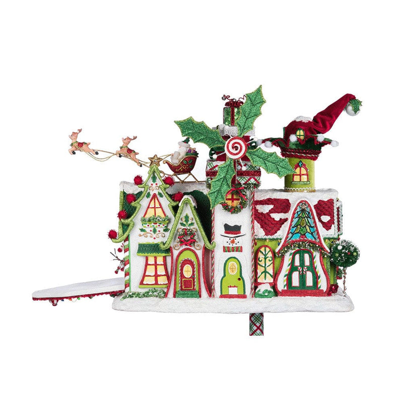 Quirks! Katherine's Collection, Christmas Whimsical Village Mailbox by Katherine's Collection