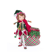 Quirks! Katherine's Collection, Christmas Winter Snowdrop Elf With Bag by Katherine's Collection