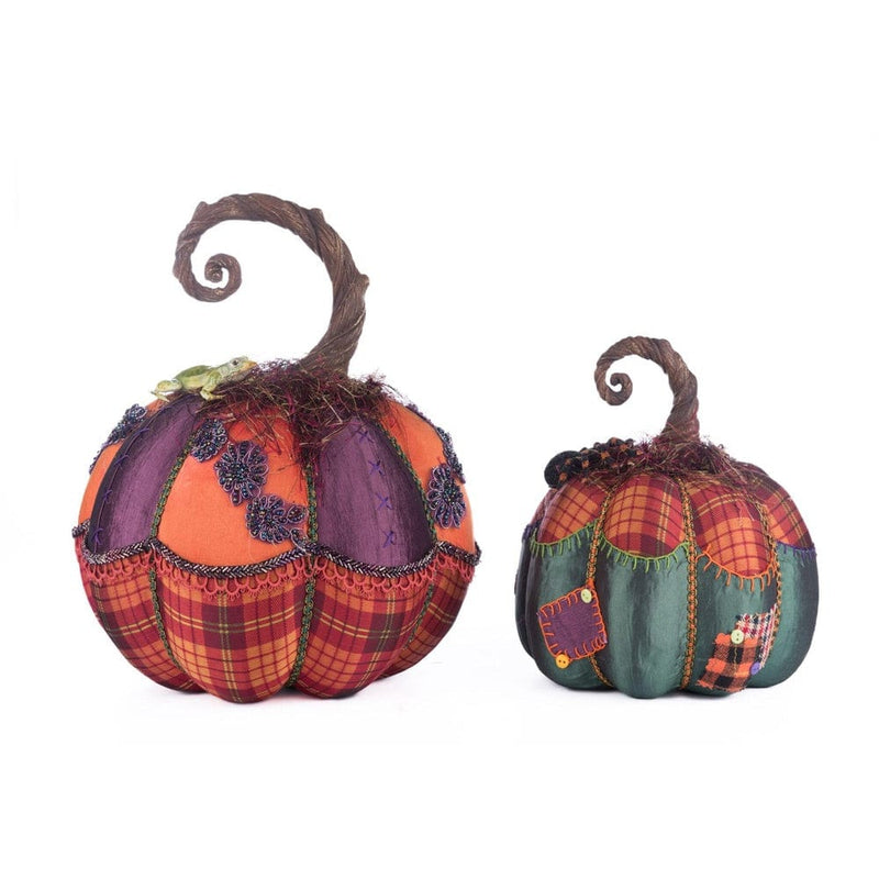 Quirks! Katherine's Collection Halloween, Halloween, Seasonal Decor Broomstick Acres Pumpkins Set Of 2 by Katherine's Collection