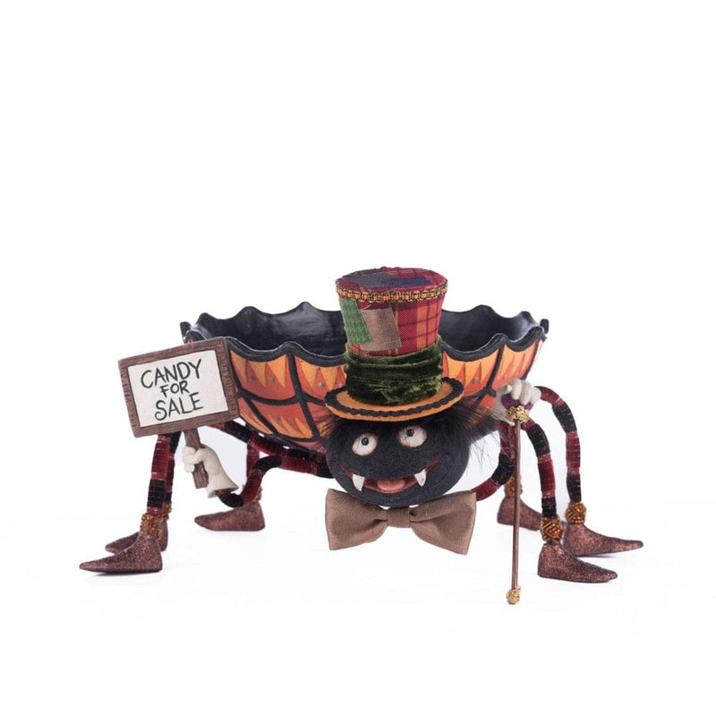 Quirks! Katherine's Collection Halloween, Halloween, Seasonal Decor Broomstick Acres Spider Candy Dish by Katherine's Collection