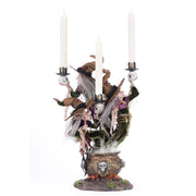 Quirks! Katherine's Collection Halloween, Halloween, Seasonal Decor Broomstick Acres Witches Candle Holder by Katherine's Collection