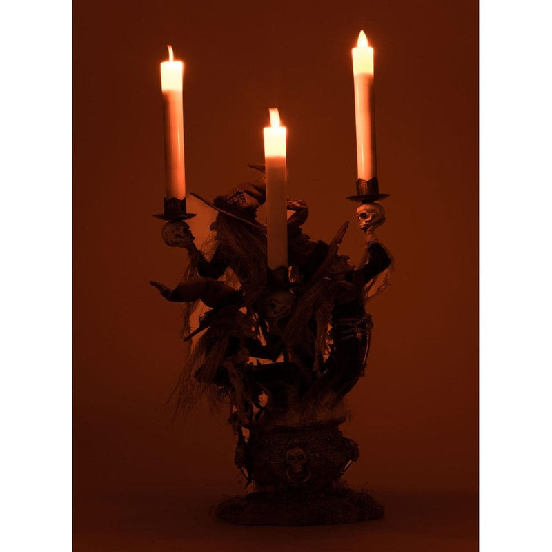 Quirks! Katherine's Collection Halloween, Halloween, Seasonal Decor Broomstick Acres Witches Candle Holder by Katherine's Collection
