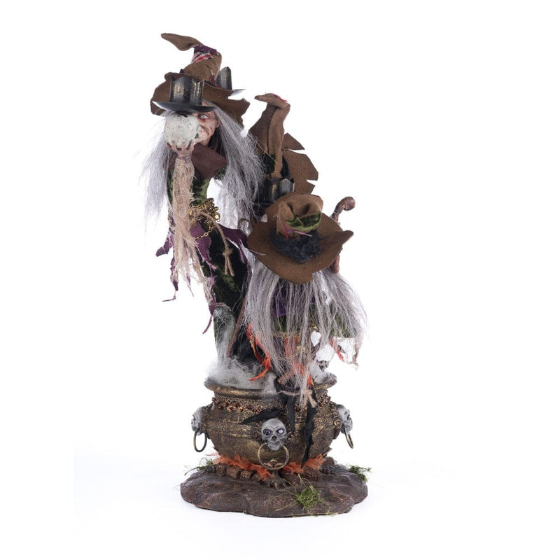 Quirks! Katherine's Collection Halloween, Halloween, Seasonal Decor Broomstick Acres Witches Candle Holder by Katherine's Collection
