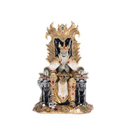 Quirks! Katherine's Collection Halloween, Halloween, Seasonal Decor Captain Skully Swashbuckler Pirate King In Chair by Katherine's Collection