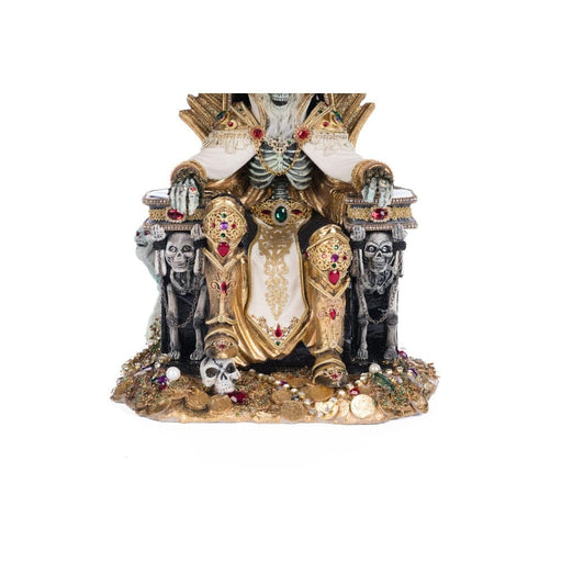 Quirks! Katherine's Collection Halloween, Halloween, Seasonal Decor Captain Skully Swashbuckler Pirate King In Chair by Katherine's Collection
