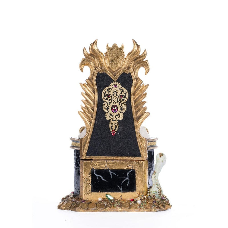 Quirks! Katherine's Collection Halloween, Halloween, Seasonal Decor Captain Skully Swashbuckler Pirate King In Chair by Katherine's Collection