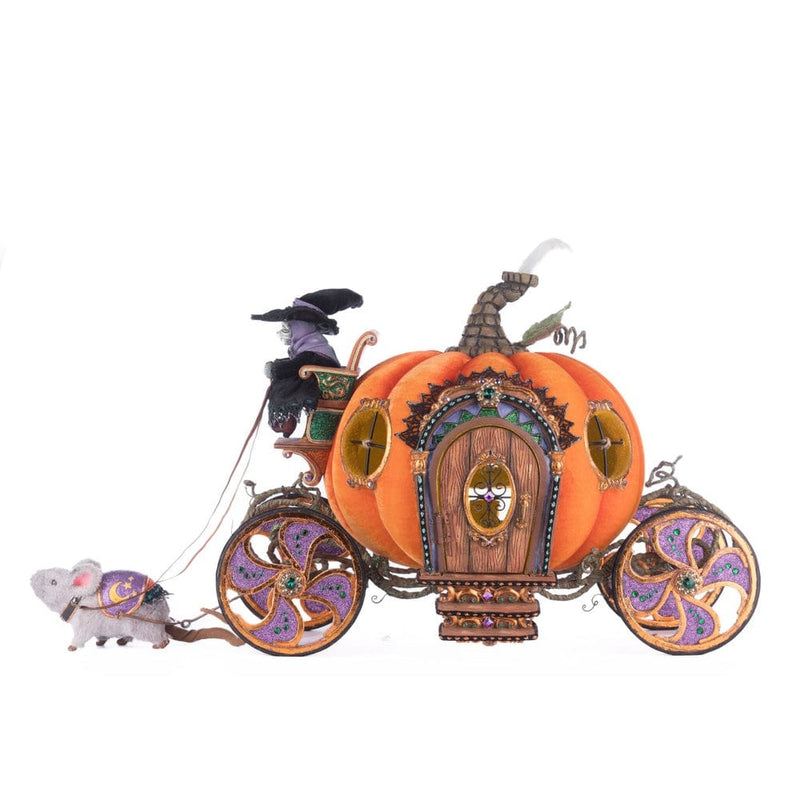 Quirks! Katherine's Collection Halloween, Halloween, Seasonal Decor Enchanted Pumpkin Carriage by Katherine's Collection