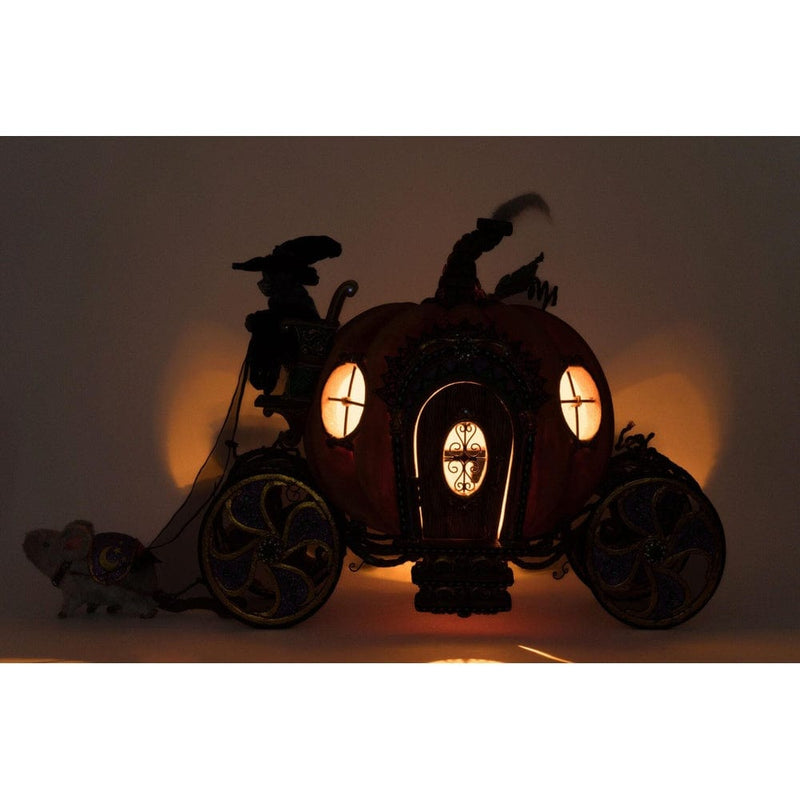 Quirks! Katherine's Collection Halloween, Halloween, Seasonal Decor Enchanted Pumpkin Carriage by Katherine's Collection