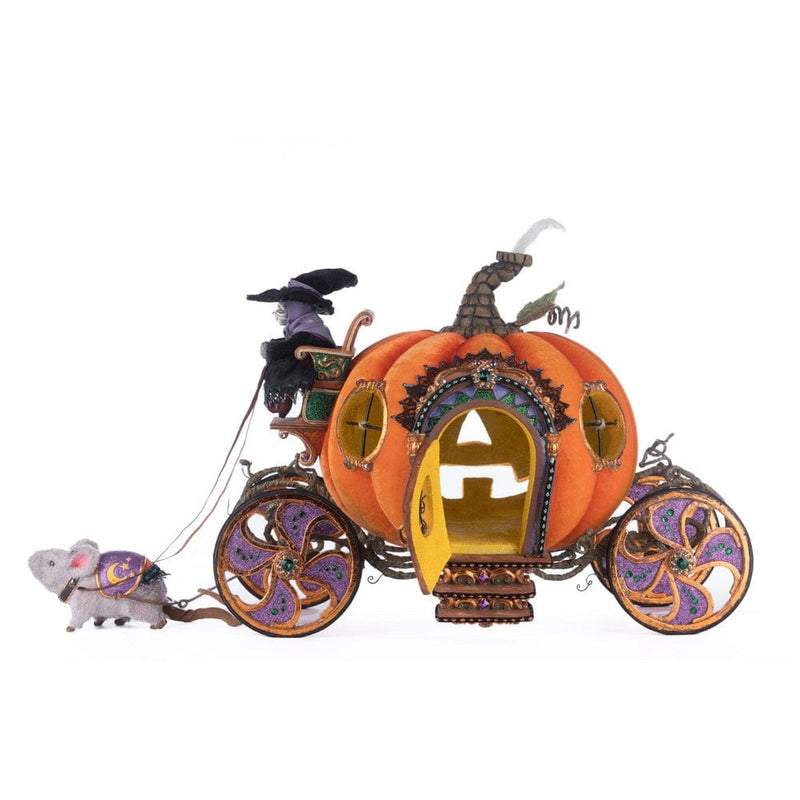 Quirks! Katherine's Collection Halloween, Halloween, Seasonal Decor Enchanted Pumpkin Carriage by Katherine's Collection