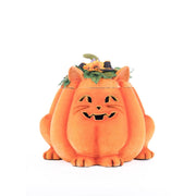 Quirks! Katherine's Collection Halloween, Halloween, Seasonal Decor Jackie The Kitty Cat Pumpkin Candy Container by Katherine's Collection