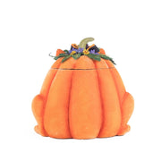 Quirks! Katherine's Collection Halloween, Halloween, Seasonal Decor Jackie The Kitty Cat Pumpkin Candy Container by Katherine's Collection