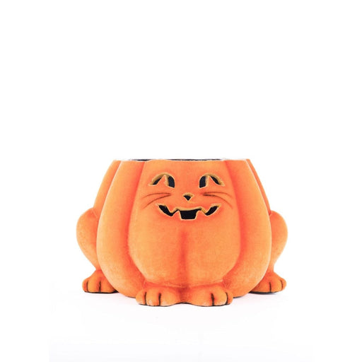 Quirks! Katherine's Collection Halloween, Halloween, Seasonal Decor Jackie The Kitty Cat Pumpkin Candy Container by Katherine's Collection