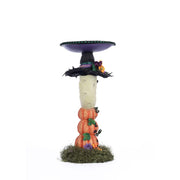 Quirks! Katherine's Collection Halloween, Halloween, Seasonal Decor Jacks and Cats Moon Pillar Candle Holder by Katherine's Collection