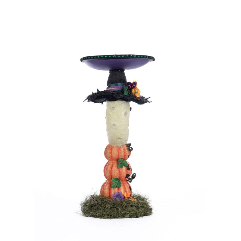 Quirks! Katherine's Collection Halloween, Halloween, Seasonal Decor Jacks and Cats Moon Pillar Candle Holder by Katherine's Collection