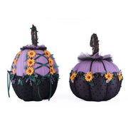 Quirks! Katherine's Collection Halloween, Halloween, Seasonal Decor Jacks and Cats Pumpkins Set Of 2 by Katherine's Collection