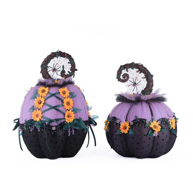 Quirks! Katherine's Collection Halloween, Halloween, Seasonal Decor Jacks and Cats Pumpkins Set Of 2 by Katherine's Collection