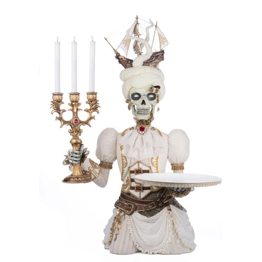 Quirks! Katherine's Collection Halloween, Halloween, Seasonal Decor Lady Adelaid Apparition With Candelabra And Tray by Katherine's Collection