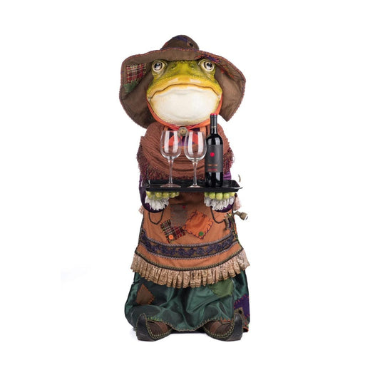 Quirks! Katherine's Collection Halloween, Halloween, Seasonal Decor Lady Fitzroy Frog Server by Katherine's Collection