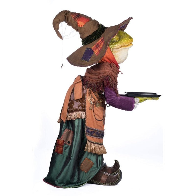 Quirks! Katherine's Collection Halloween, Halloween, Seasonal Decor Lady Fitzroy Frog Server by Katherine's Collection