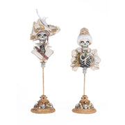 Quirks! Katherine's Collection Halloween, Halloween, Seasonal Decor Male and Female Skeleton Bust Tabletop Assortment of 2 by Katherine's Collection