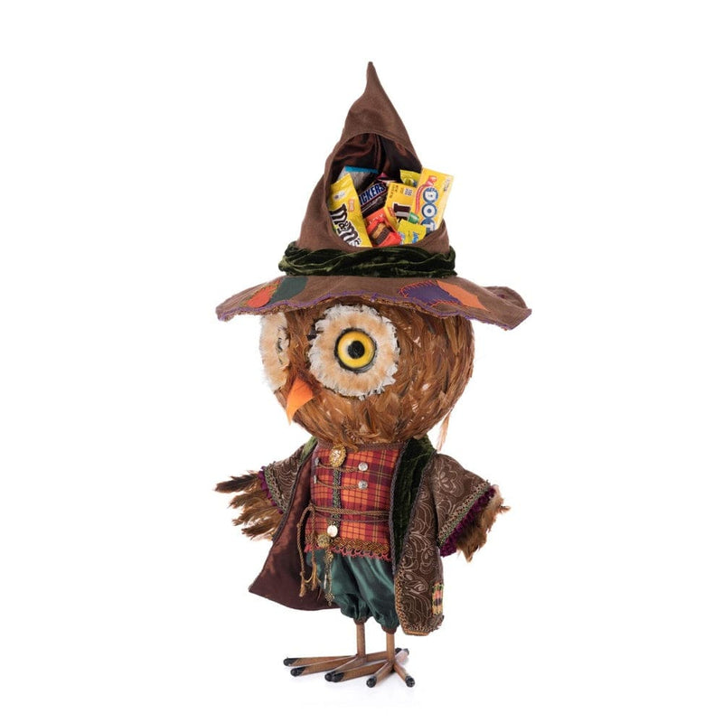 Quirks! Katherine's Collection Halloween, Halloween, Seasonal Decor Ozzy The Owl Candy Container by Katherine's Collection