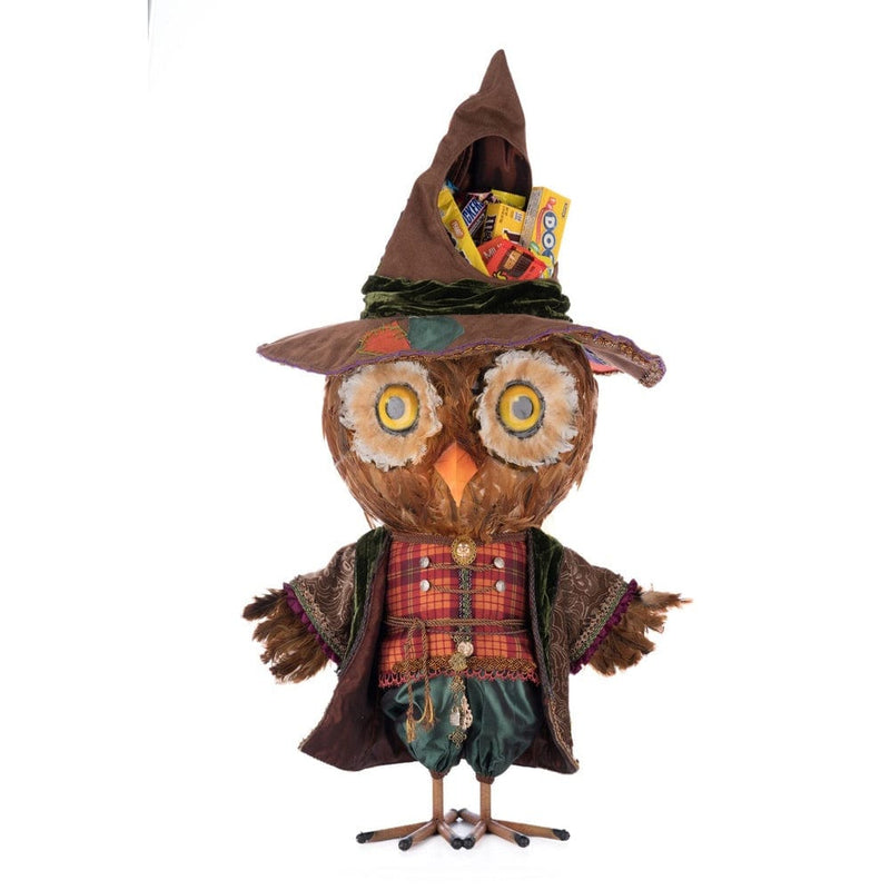 Quirks! Katherine's Collection Halloween, Halloween, Seasonal Decor Ozzy The Owl Candy Container by Katherine's Collection