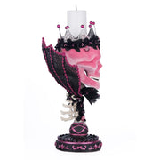 Quirks! Katherine's Collection Halloween, Halloween, Seasonal Decor Pink Passion Skull Pillar Candle Holder by Katherine's Collection