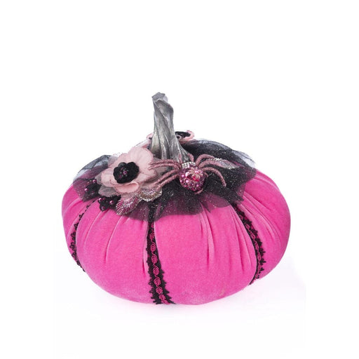 Quirks! Katherine's Collection Halloween, Halloween, Seasonal Decor Pink Passion Stuffed Pumpkins Set of 2 by Katherine's Collection