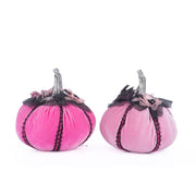 Quirks! Katherine's Collection Halloween, Halloween, Seasonal Decor Pink Passion Stuffed Pumpkins Set of 2 by Katherine's Collection