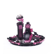 Quirks! Katherine's Collection Halloween, Halloween, Seasonal Decor Pink Passion Vanity Tray with Bottles Set by Katherine's Collection