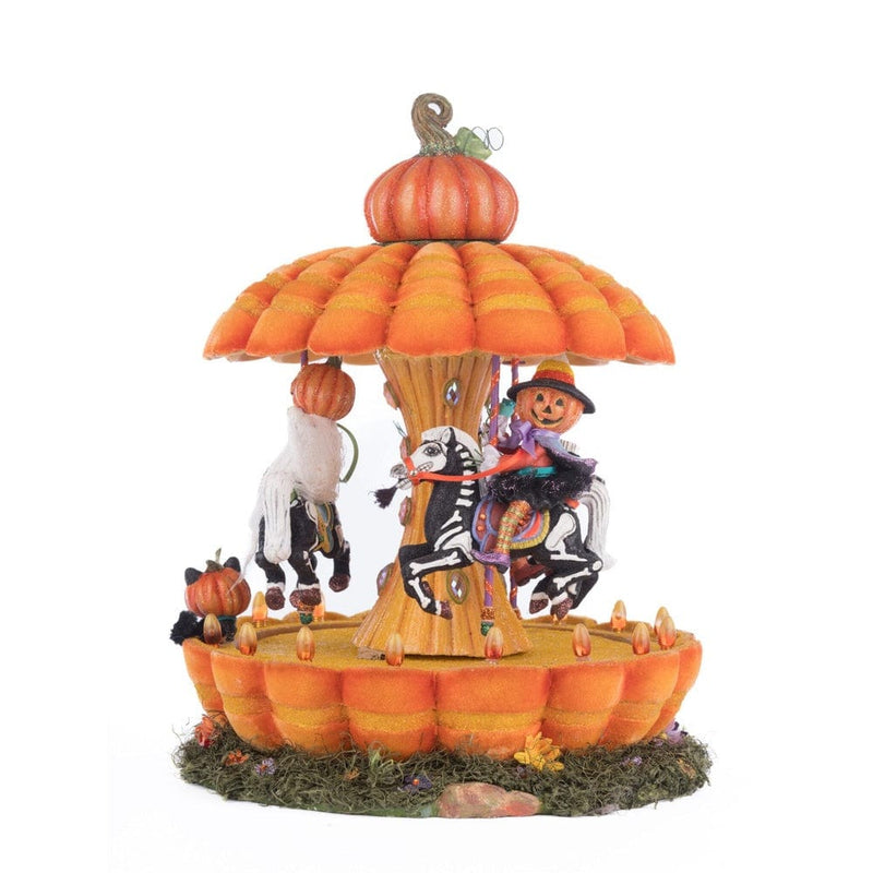 Quirks! Katherine's Collection Halloween, Halloween, Seasonal Decor Pumpkin Carousel by Katherine's Collection