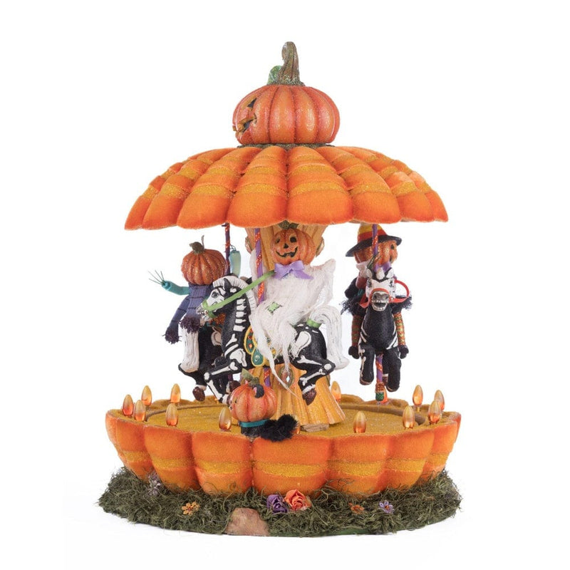 Quirks! Katherine's Collection Halloween, Halloween, Seasonal Decor Pumpkin Carousel by Katherine's Collection