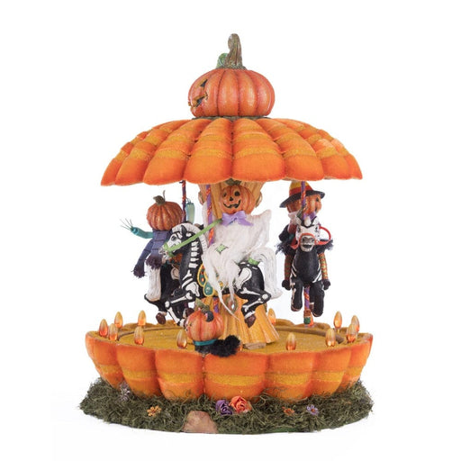 Quirks! Katherine's Collection Halloween, Halloween, Seasonal Decor Pumpkin Carousel by Katherine's Collection